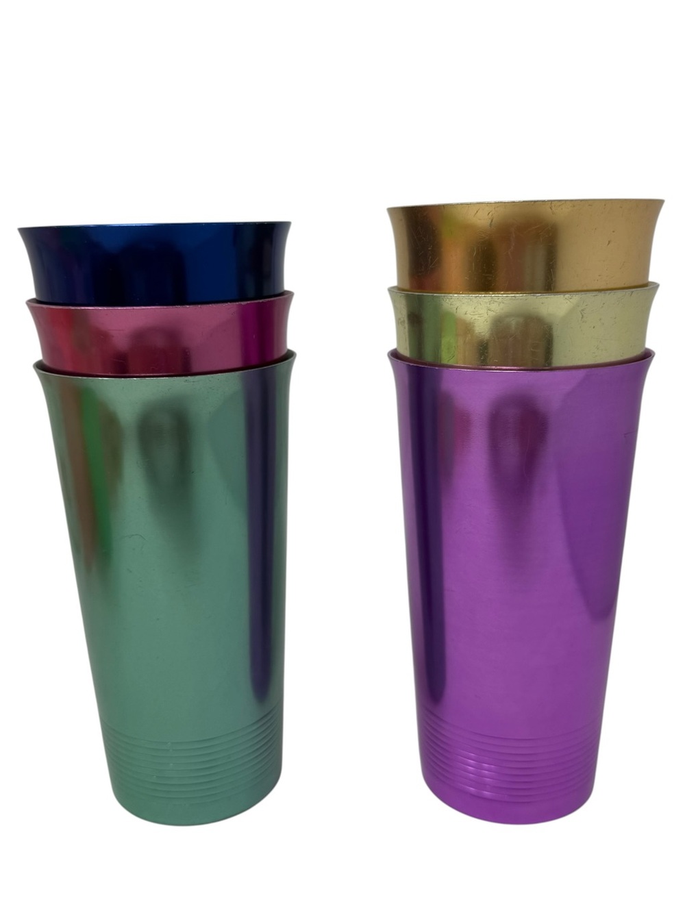 Set of 6 West Bend aluminum tumblers